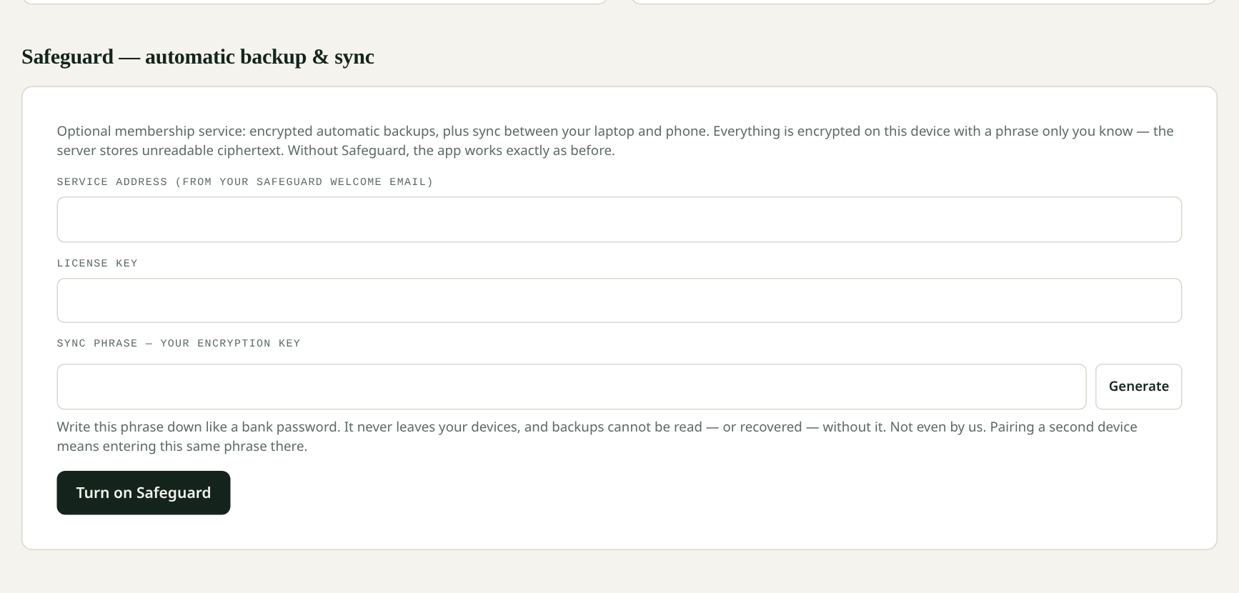Solo Agent CRM Safeguard encrypted backup and sync setup